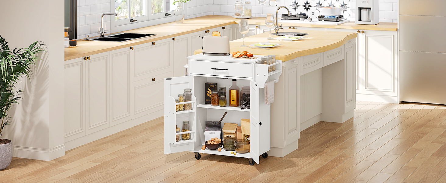 Amazon.com: HOOBRO Kitchen Island with Power Outlet, Kitchen