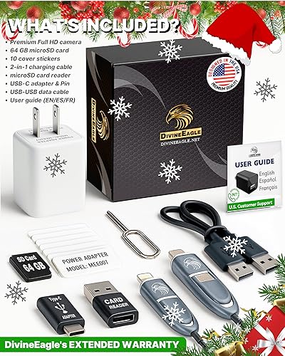 Miniatura 6 de DIVINEEAGLE Cámara domo Full HD enchufable  Cámara para mascotas de 1080p confiable premium con detección de movimiento  Fácil configuración sin