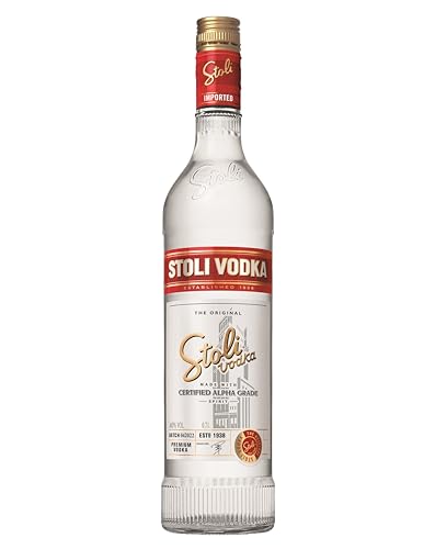 Vodka Stoli. Excepcionalmente suave, regalo de vodka, ideal para hombres y mujeres. Vodka premium de estilo clásico destilado tradicionalmente. Botella de 70 cl con un 40% de alcohol por volumen.