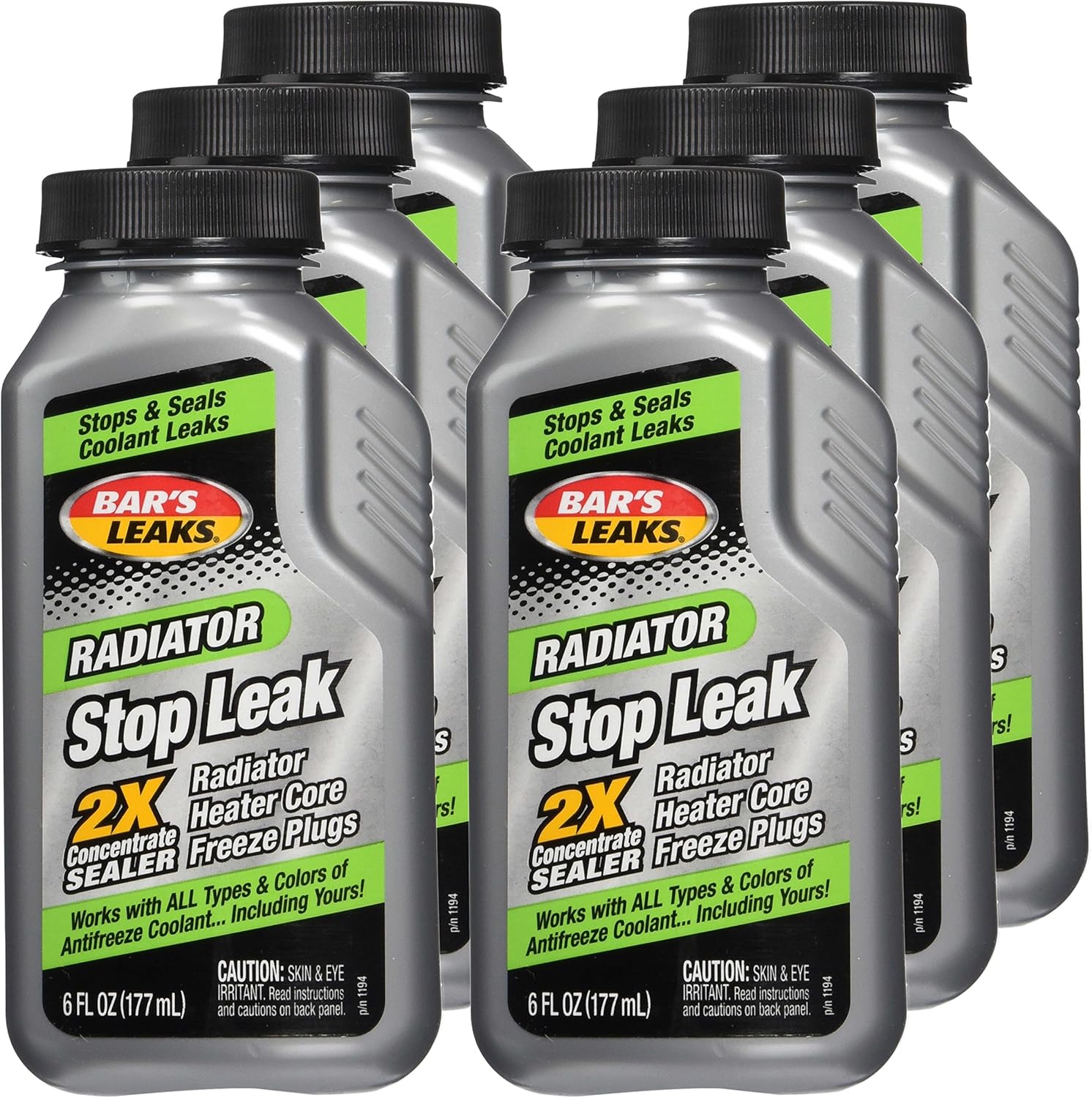 Bar's Leaks 1194-6PK Radiator Stop Leak (6/6Oz)