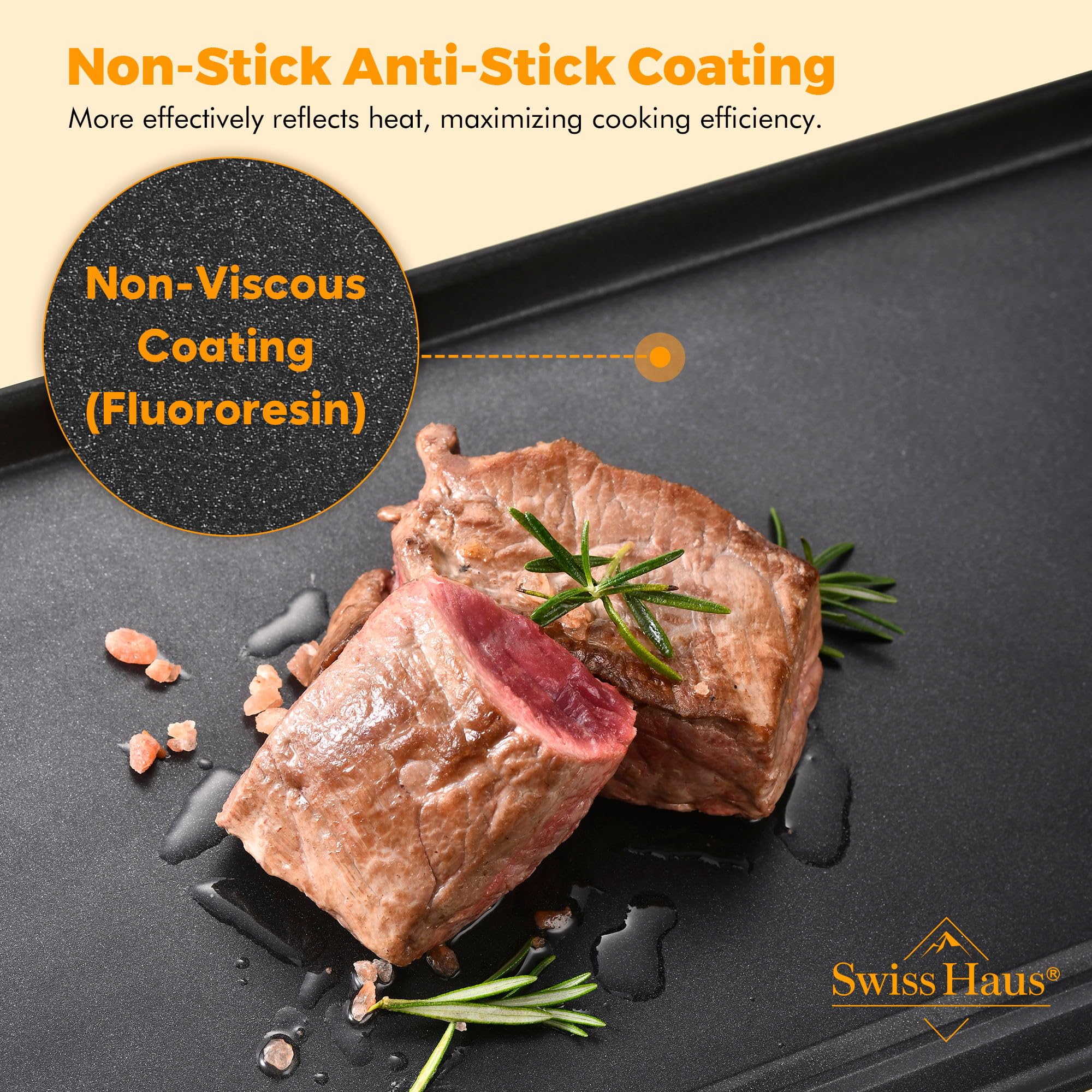 Plaque cuisson électrique Grill 70x23cm 1800W Nero SH-TP70