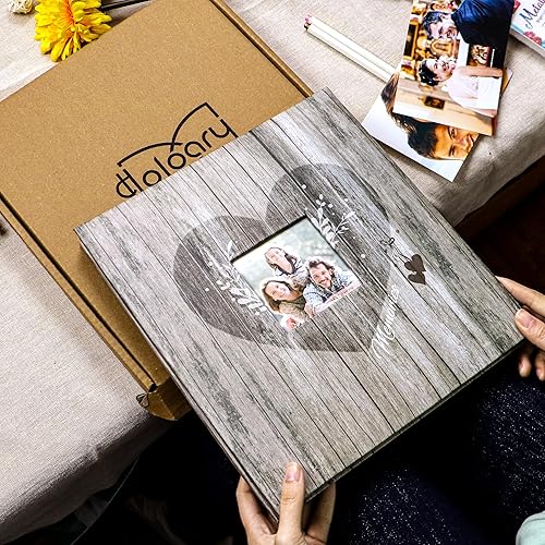 Miniatura 9 de Holoary Álbum de fotos de páginas autoadhesivas con bolígrafo metálico para 3 x 5, 4 x 6, 5 x 7, 6 x 8, 8 x 10, hecho a mano, 40 páginas, álbumes de