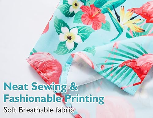 Miniatura 6 de Camisa hawaiana para niños, manga corta, tropical, linda, casual, con botones, para jóvenes, niños, verano, playa