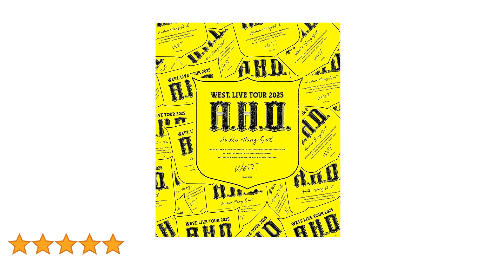 Amazon.co.jp: WEST. LIVE TOUR 2025 A.H.O. -Audio Hang Out- (通常盤