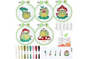 WATINC Frog Craft Kit for Kids - DIY Keychain with Mushroom Frog