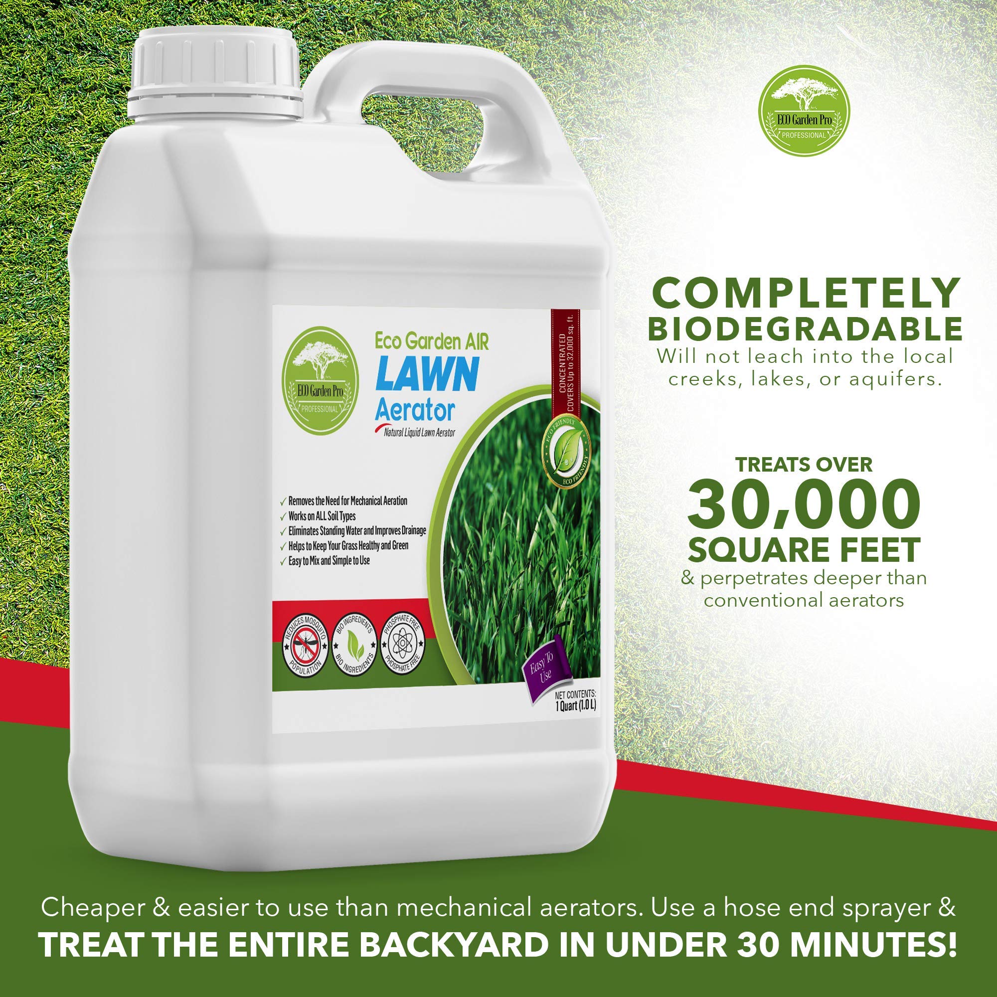 Eco Garden PRO Liquid Lawn Aerator Liquid Soil Aerator Soil