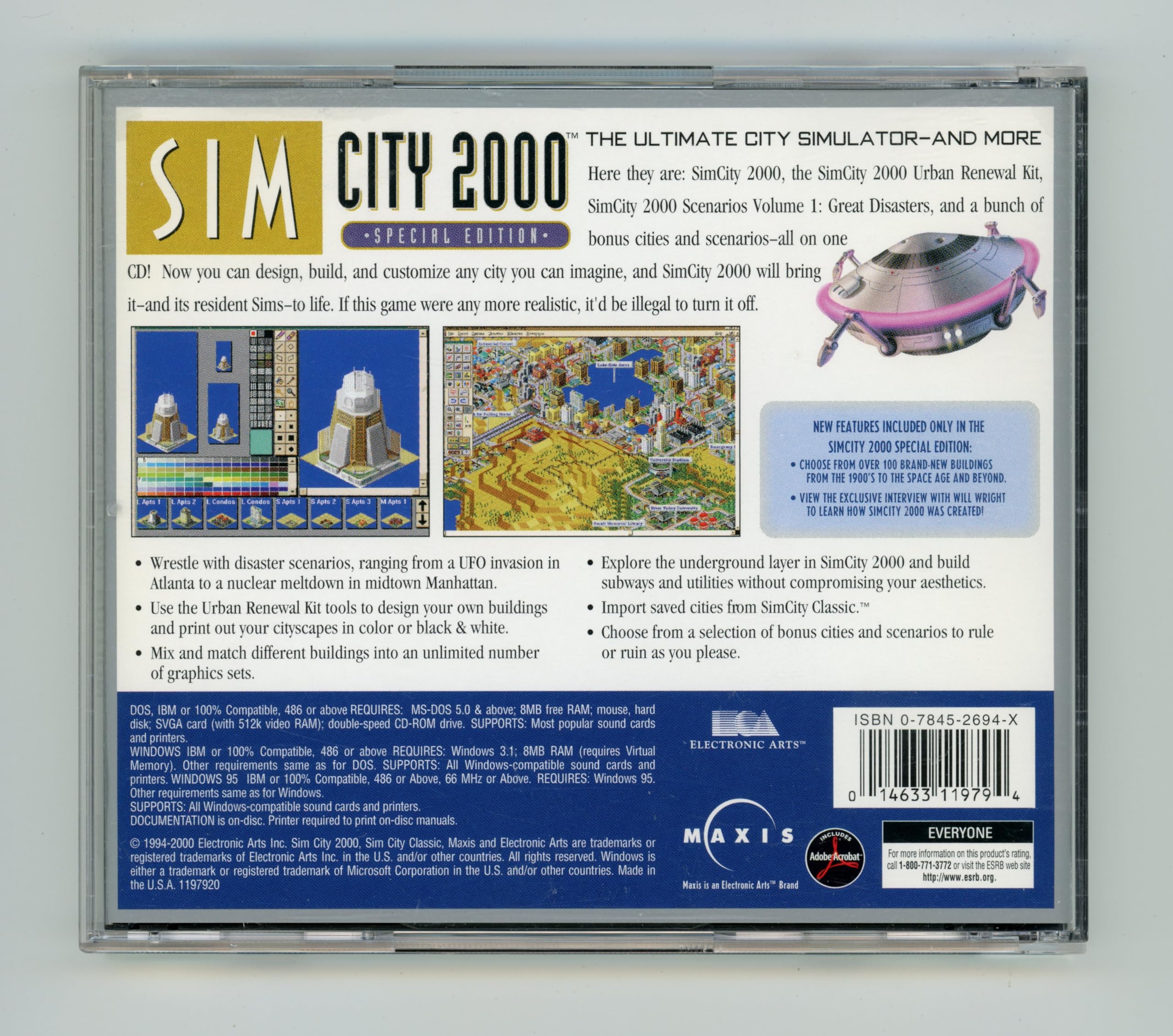 Win11で起動確認済 SIM CITY 2000 スペシャルエディション Amazon.com: Sim City 2000: Special Edition : Video Games