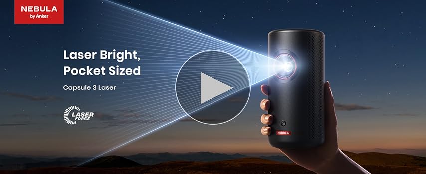 NEBULA Capsule 3 Laser 1080p Portable Projector with Battery