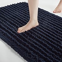 Vista 42 de FLOLEOPA Alfombras de baño de microfibra suave y esponjosa, tapetes de baño absorbentes, antideslizantes, lavables a máquina y de secado rápido