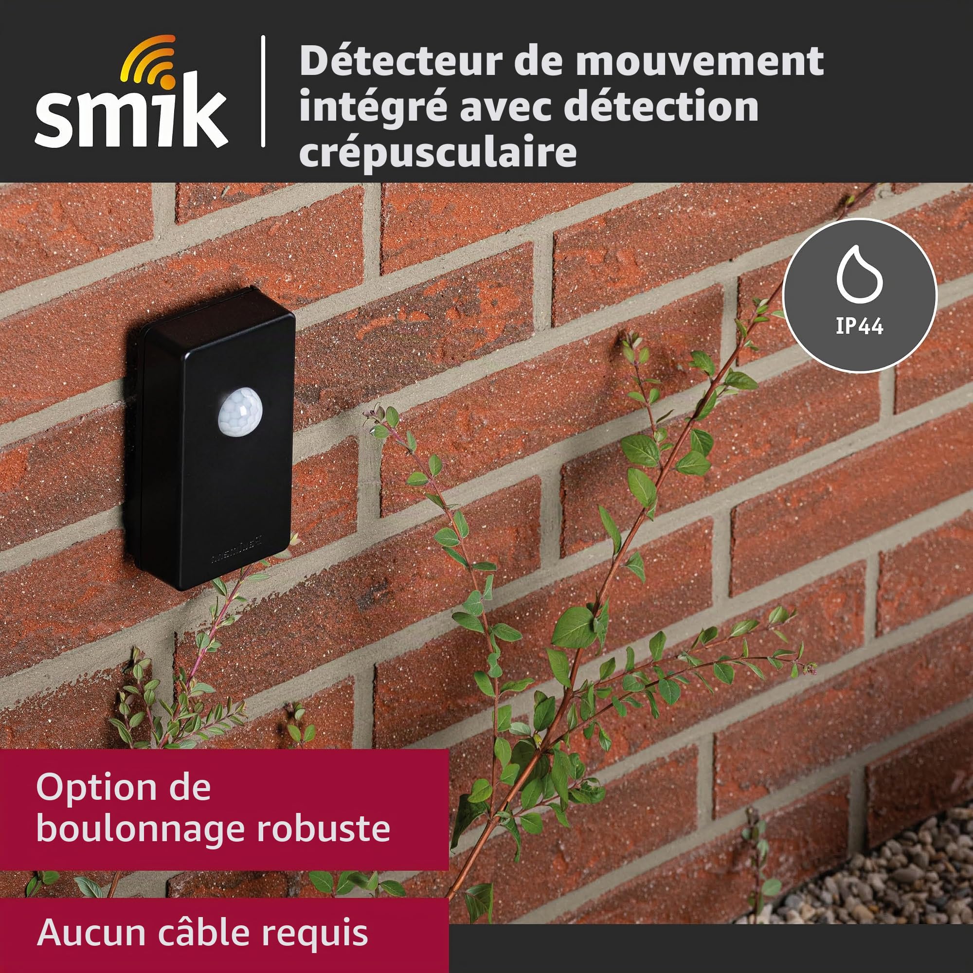 Paulmann 50136 Sensor Smart Home Zigbee Outdoor IP44 Noir smik Motion Sensor Outdoor