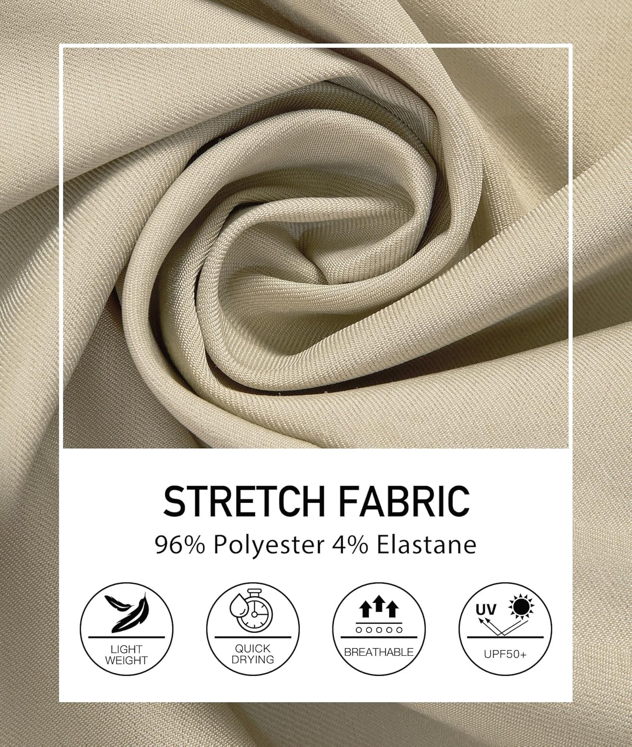 PULI Golf Shorts Men 5 Inch Inseam Relaxed Fit Stretch Dress Lightweight Casual Travel Quick Dry Summer Shorts - Image 5