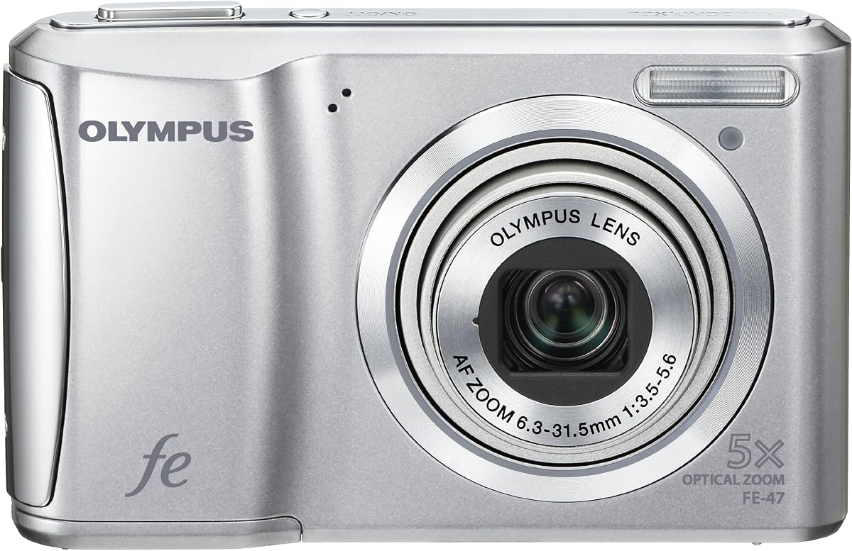 OM SYSTEM OLYMPUS FE-47 14 MP Digital Camera with 5x Optical Zoom and 2.7-inch LCD (Silver) (Renewed)