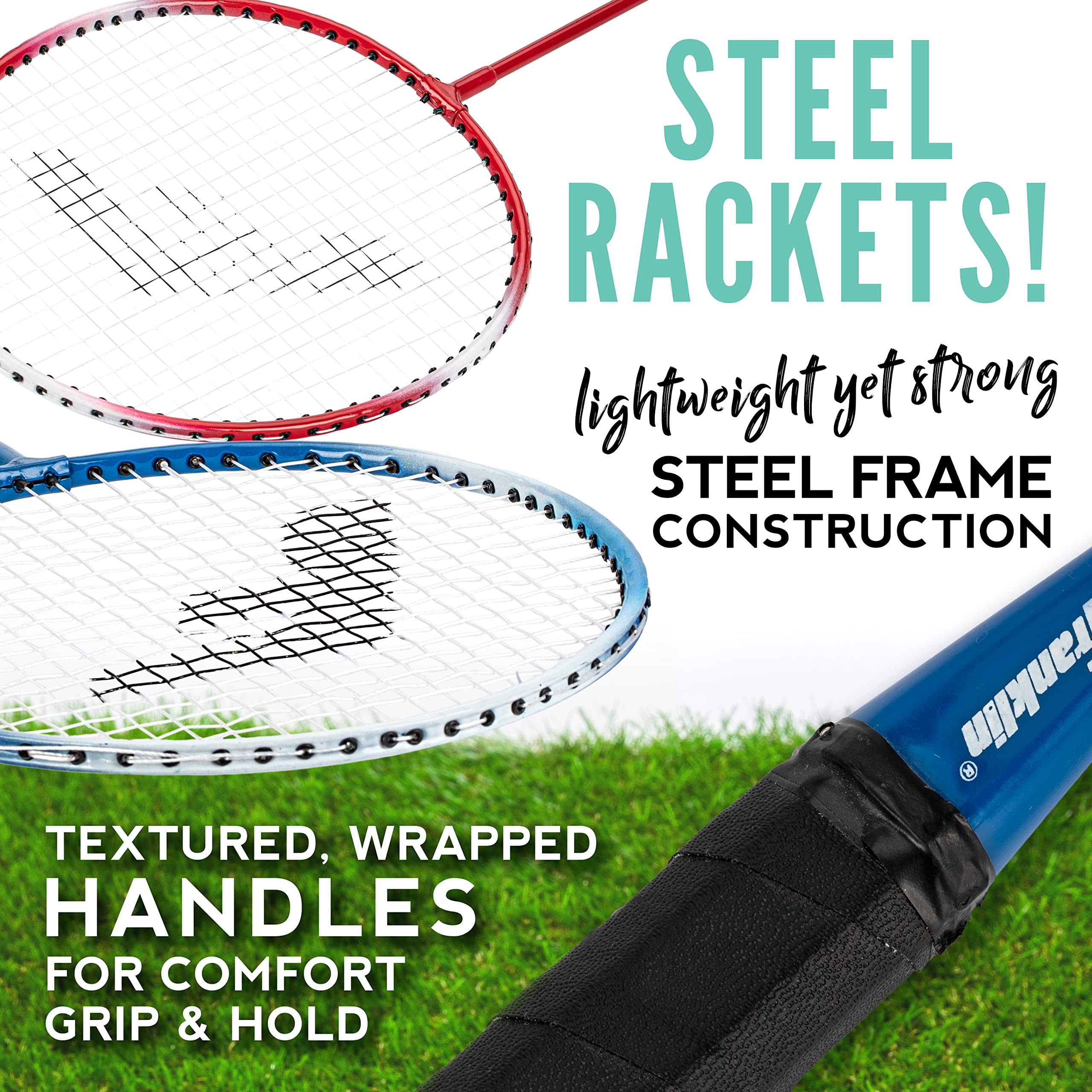 Snapklik.com : Franklin Sports Badminton Racket + Birdie Set ...