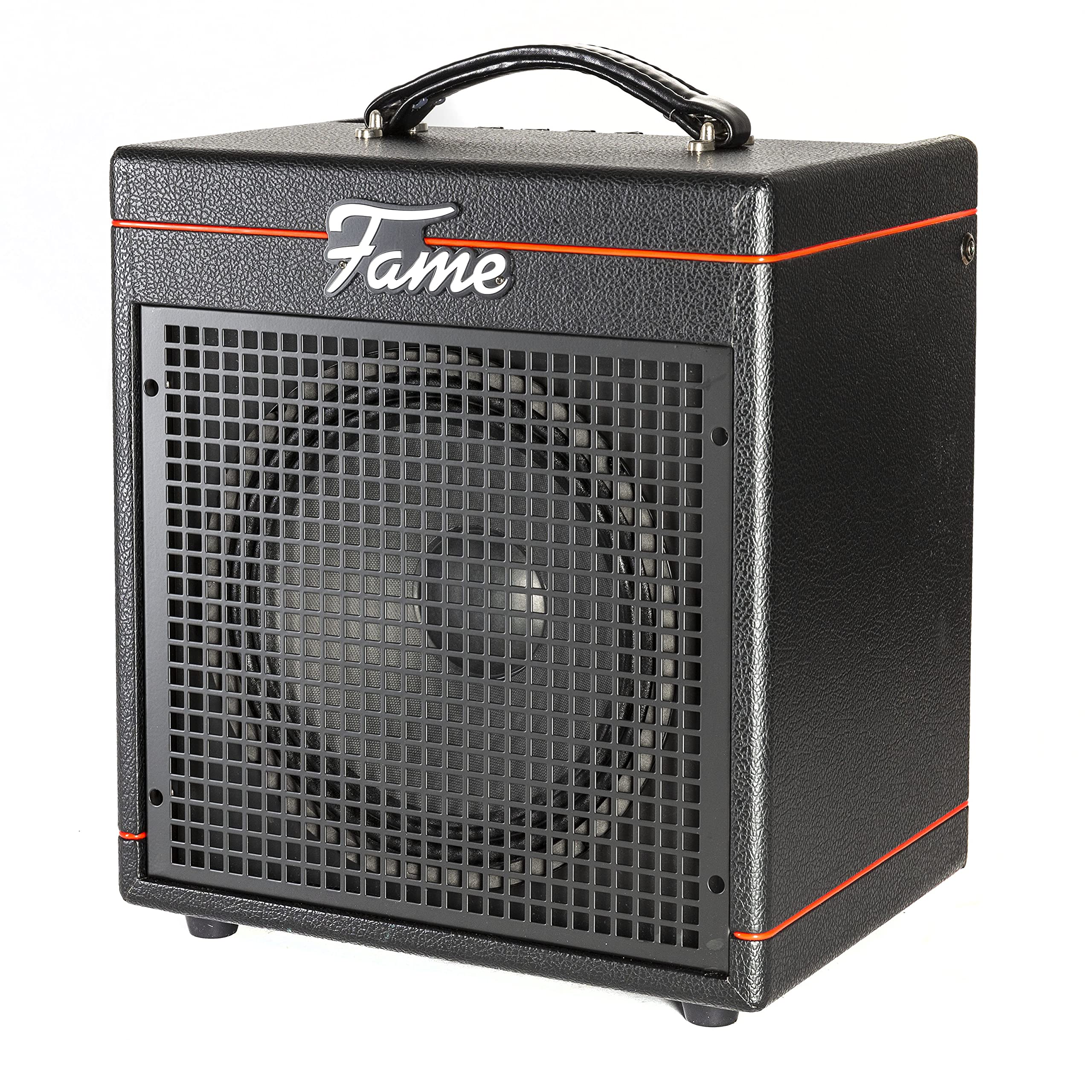 Fame Bassverstärker, Bass Combo mit 30 Watt und 10" Lautsprecher, Amp für Bass, Kopfhöreranschluss und 3-Band Klangregelung
