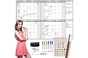 CLEVER CLEAN Large Dry Erase Wall Calendar, A Sight for Sore Eyes