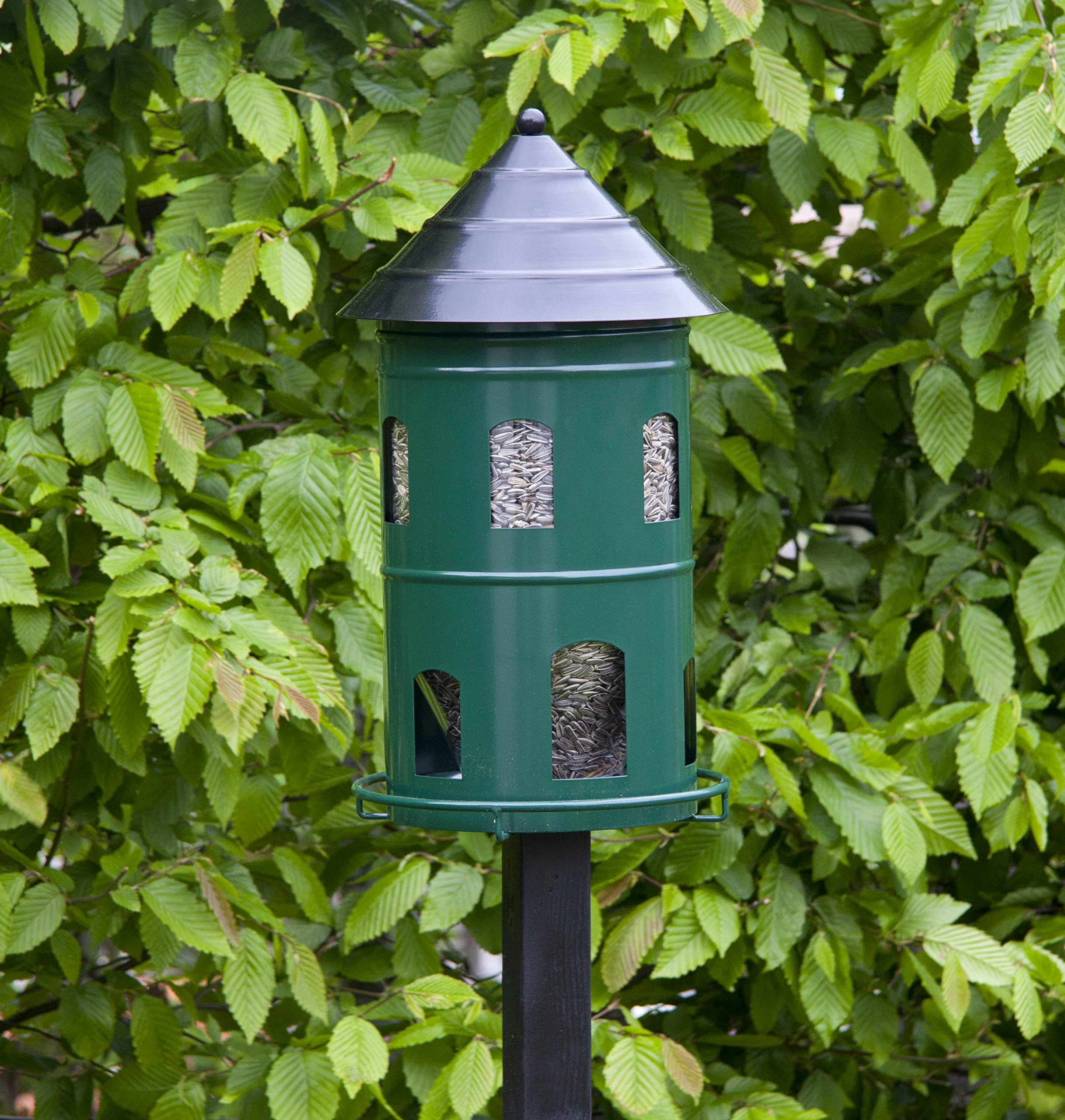Wildlife Garden WG327 Gigant Futterstation Grün - Vogelfutterhaus aus Metall