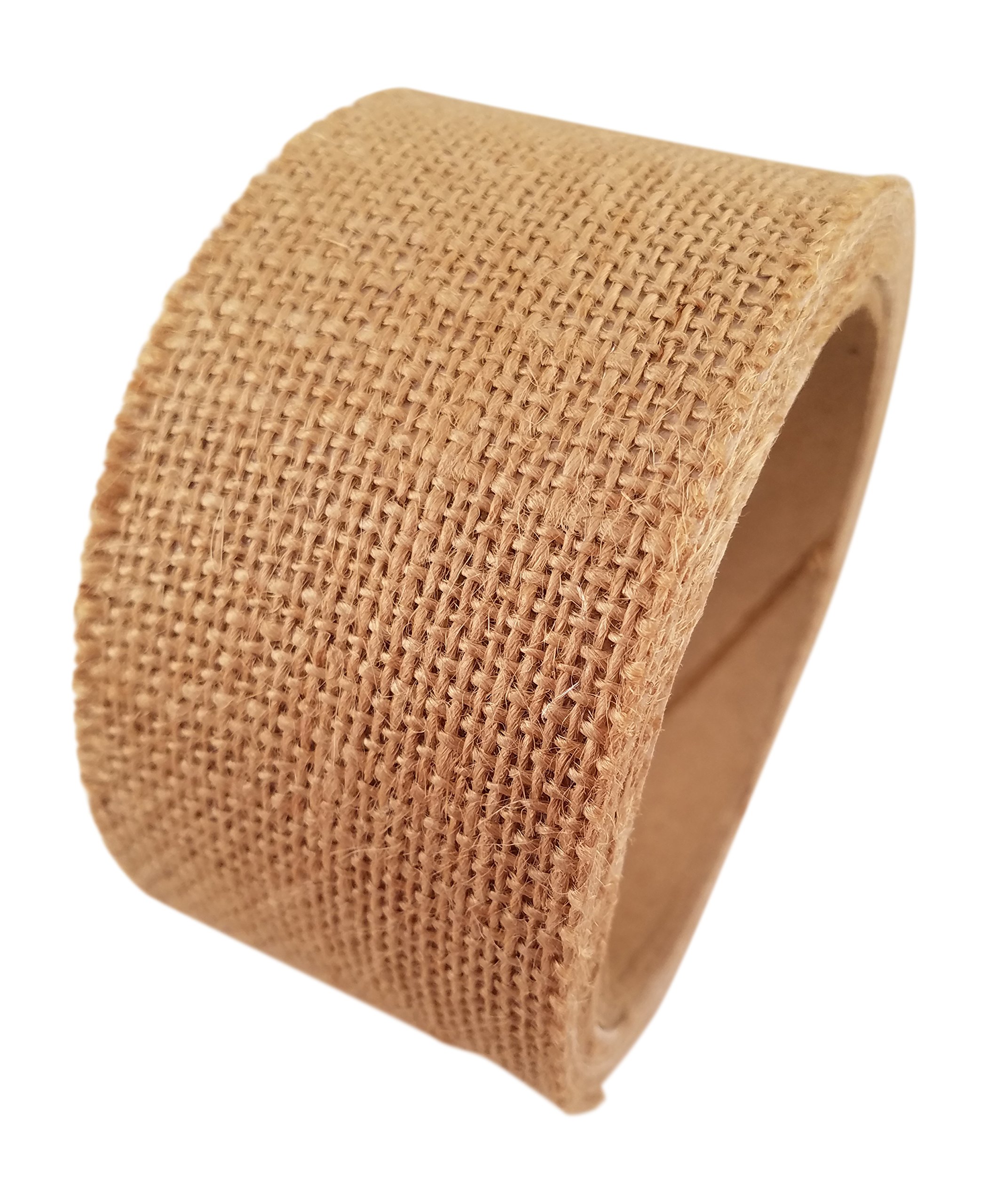Buy Burlap Ribbon Tape Adhesive Backed 100 Jute for Burlap Craft