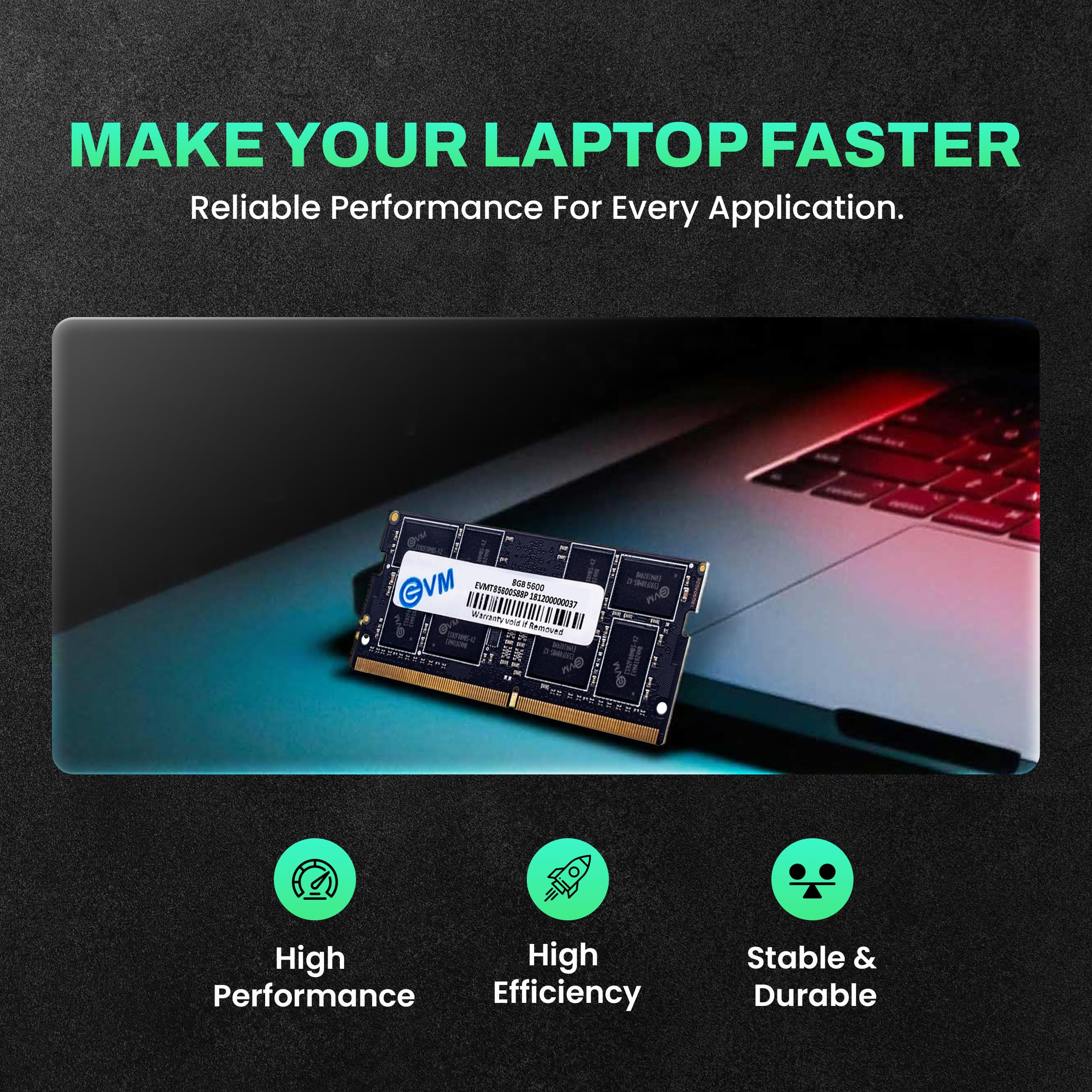 V*L様 8GBメモリ ☓ 3 Amazon.in: Buy EVM 8GB DDR5 Laptop RAM Memory | 5600MHz | PC5