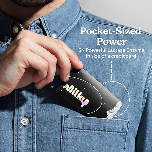 Miniatura 4 de Milky Píldoras de intolerancia a la lactosa - 10,800 FCC - Alivio lácteo para la intolerancia a la lactosa - Tabletas de enzima lactasa - Hinchazón