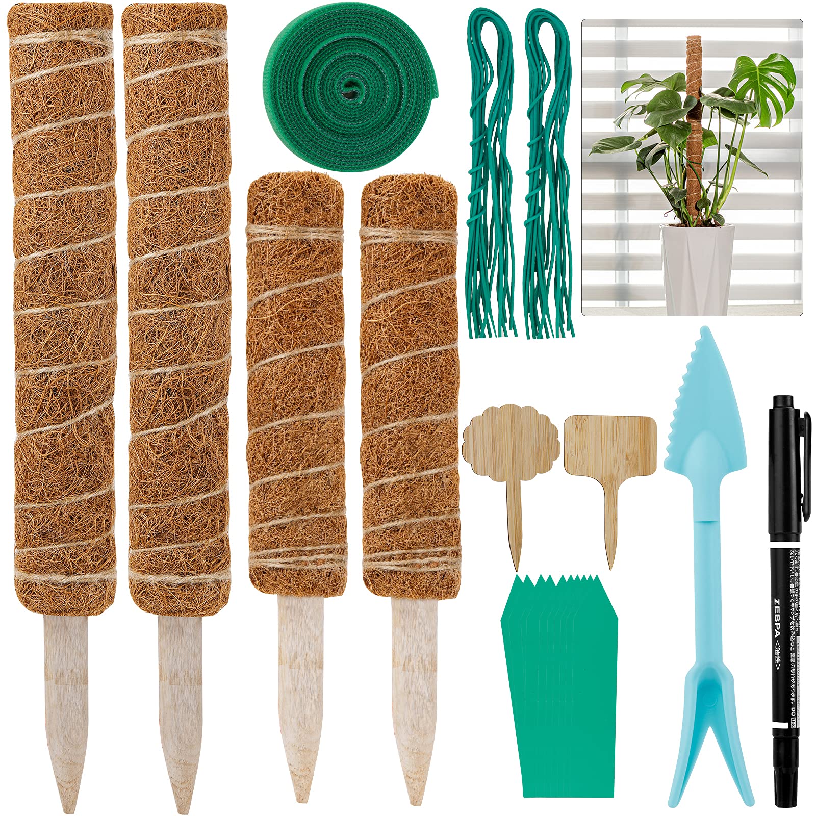 Buy Hicdaw 56Inches Moss Pole for Monstera Plant Support Sticks Coco