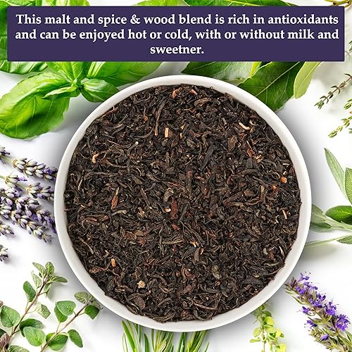 Miniatura 3 de Birdsong Rufous Pekoe - Té orgánico de Pekoe naranja de las Indias Orientales con malta, especias y notas de madera, té negro con cafeína dulce 100%