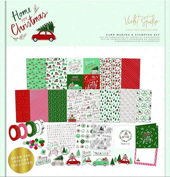 Violet Studio Home for Christmas Card Making Kit Card Making