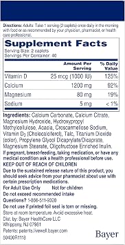 Citracal Calcium + D Slow Release 1200 Tablets 80 Tablets (Pack of 4)