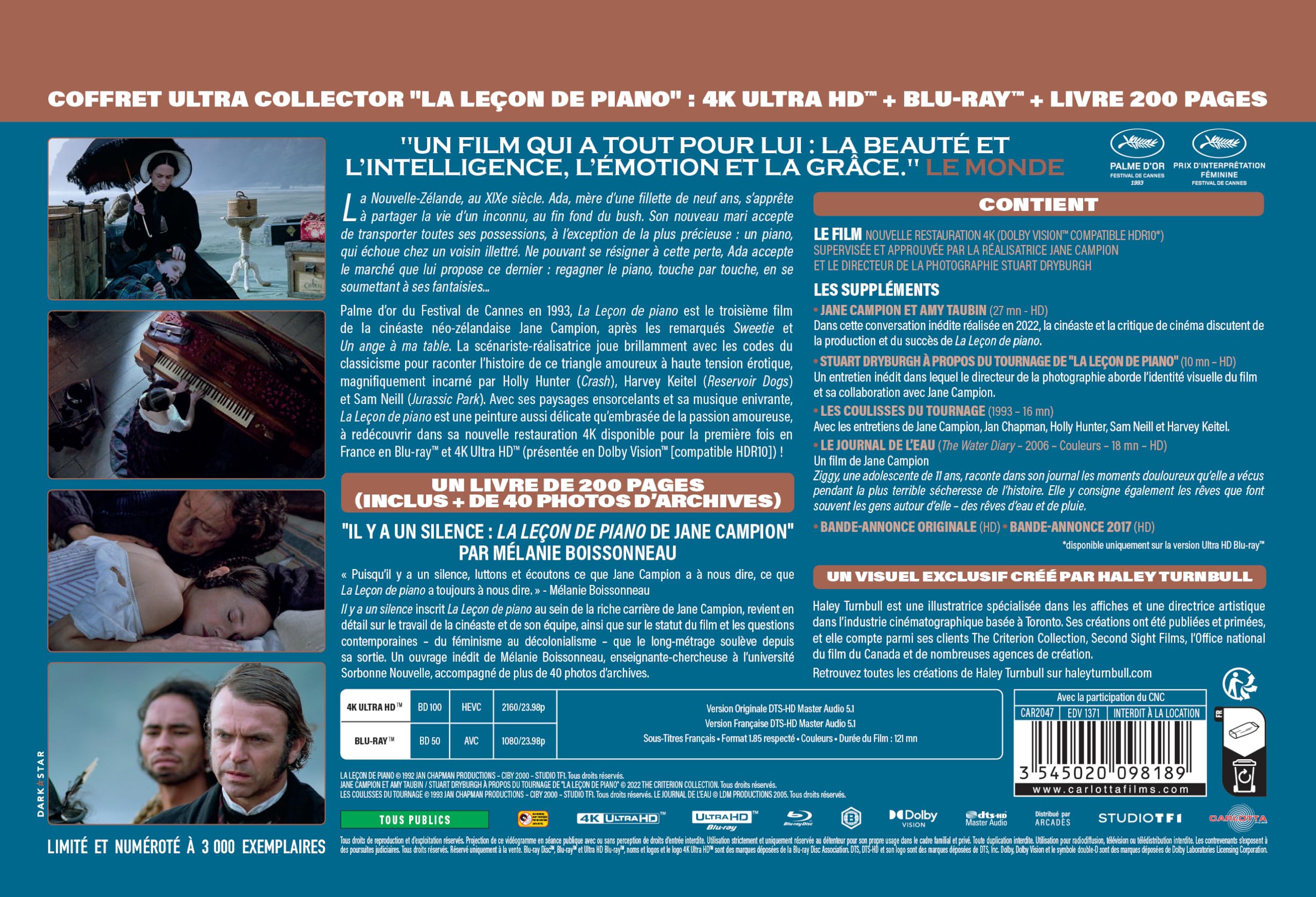 La leçon de piano - CUC #30 - UHD + BRD + Livre