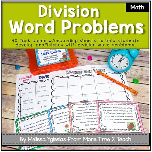 Division Word Problems Task Cards {Common Core} | Digital Educational Resources