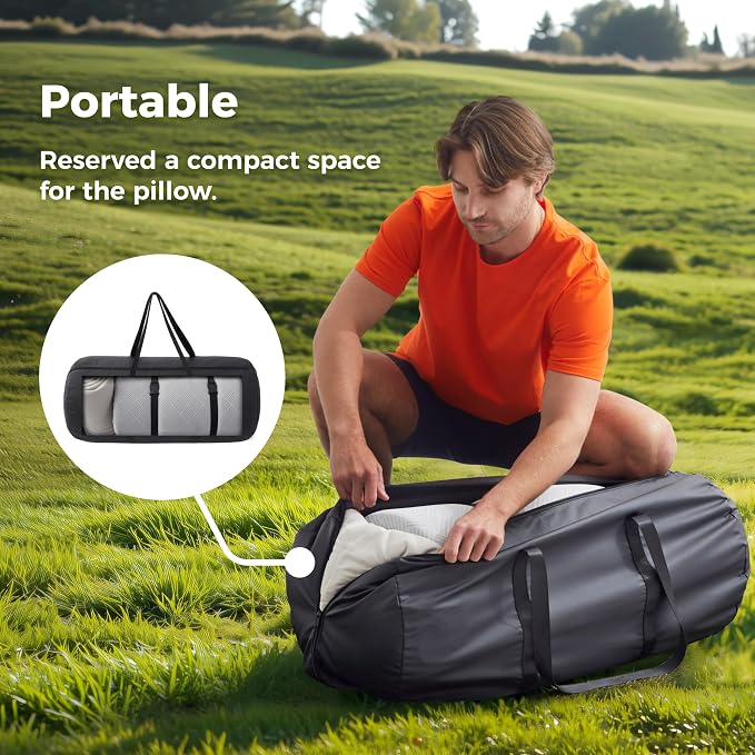 Colchoneta impermeable con espuma para camping 75x30x2 pulgadas miniatura 6