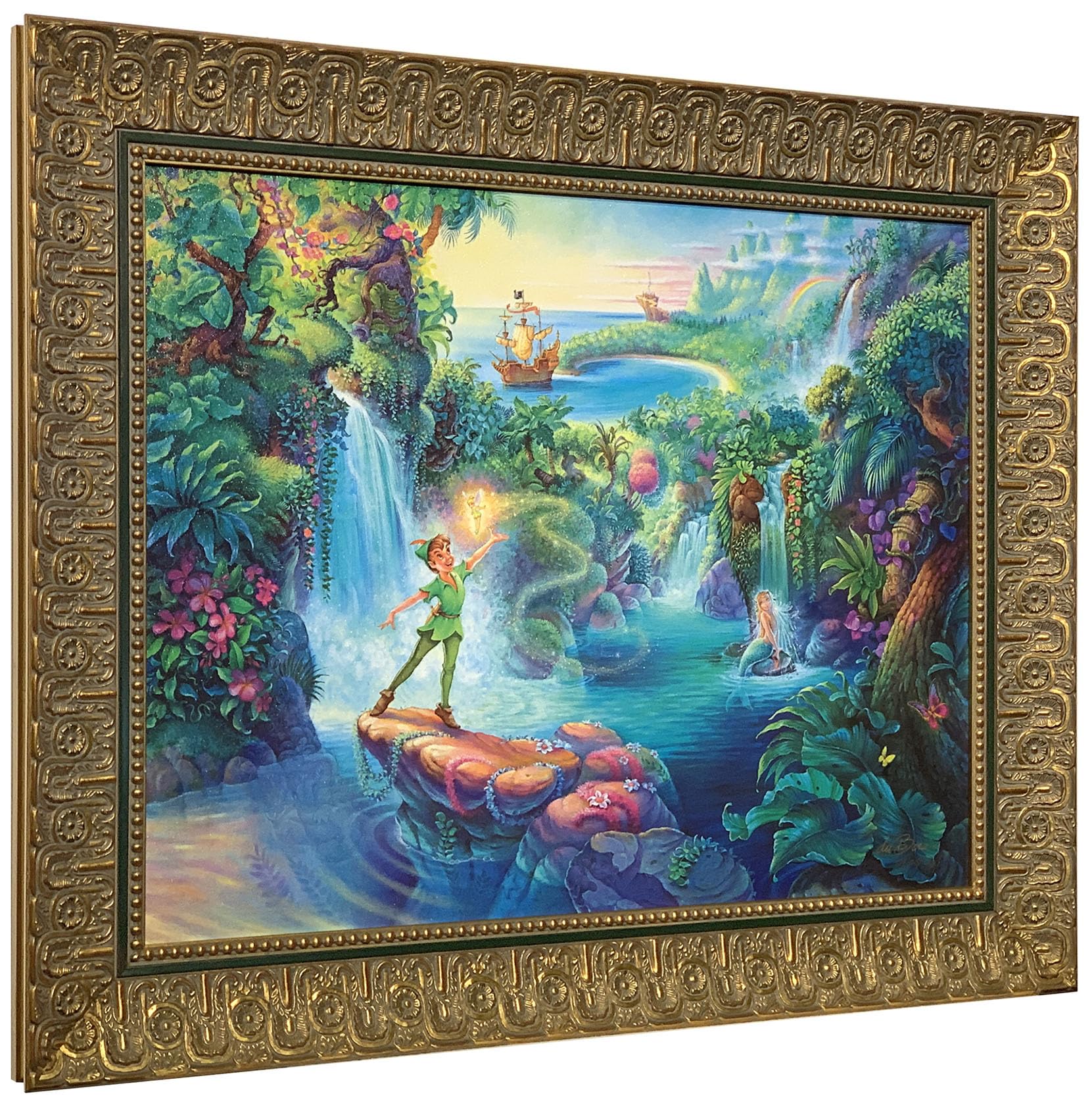 ザ・マジック・オブ・ピーターパン　トム・デュボワ　ディズニー　絵画 Amazon.com: Tom duBois - Magic of Peter Pan - Artist Proof