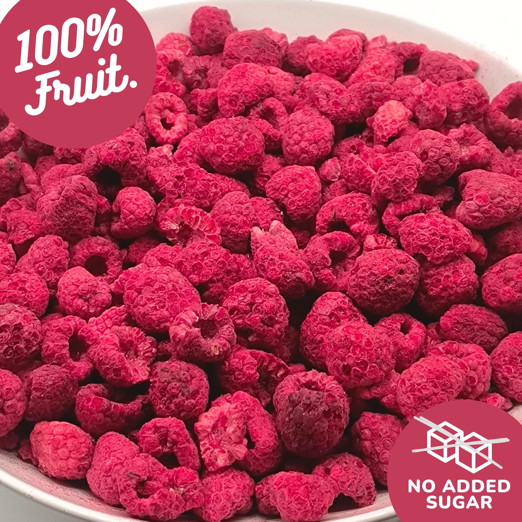 BULK & Tasty. Framboise Lyophilisée | Naturel Framboises Séchées | Fruits Secs Fruits Frais Lyophilisés | Freeze Dried Raspberry | Gefriergetrocknete Himbeeren