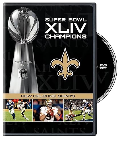 NFL Super Bowl XLIV New Orleans Saints Champions