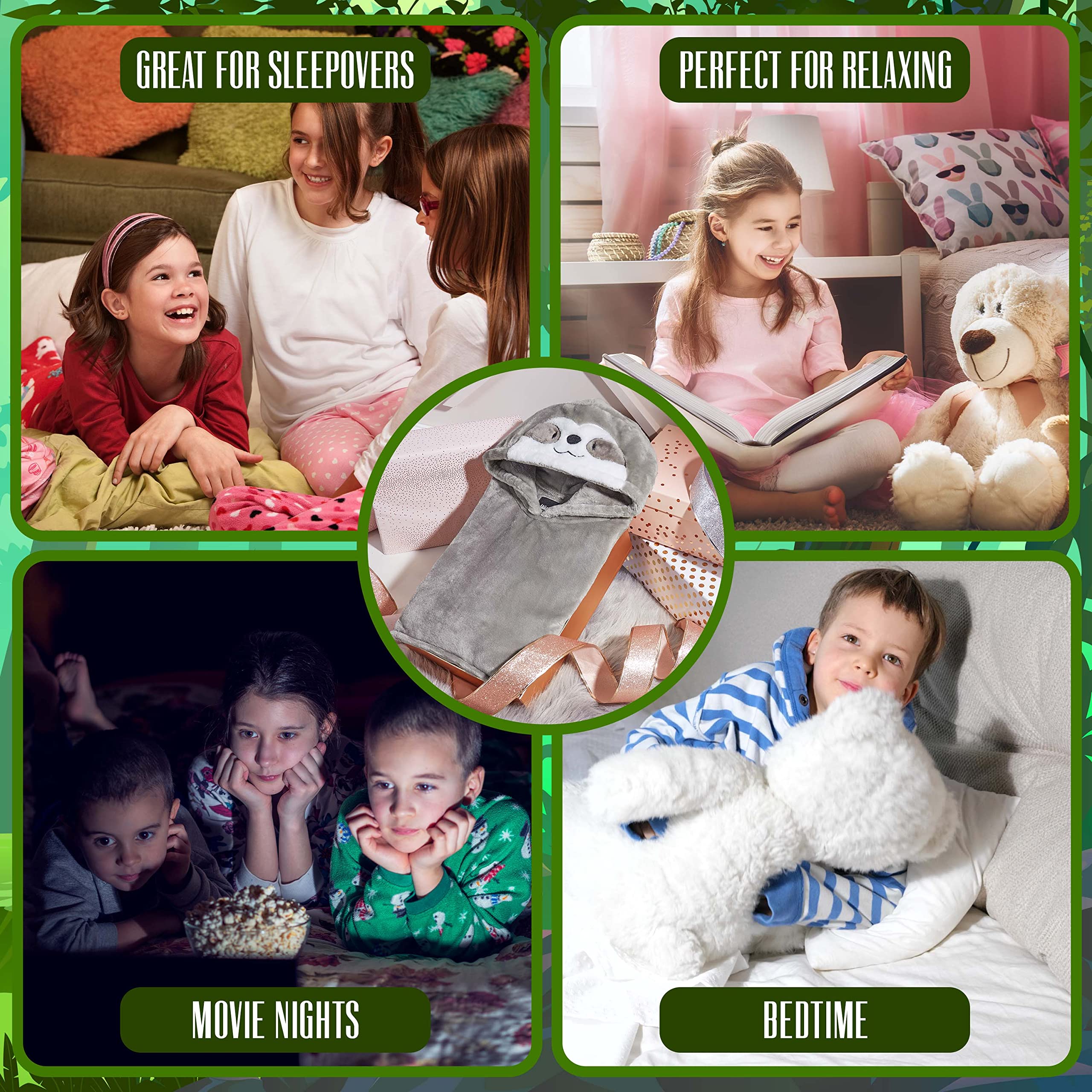 CityComfort Felpa Coperta Oversize con Cappuccio Bambina Ragazza