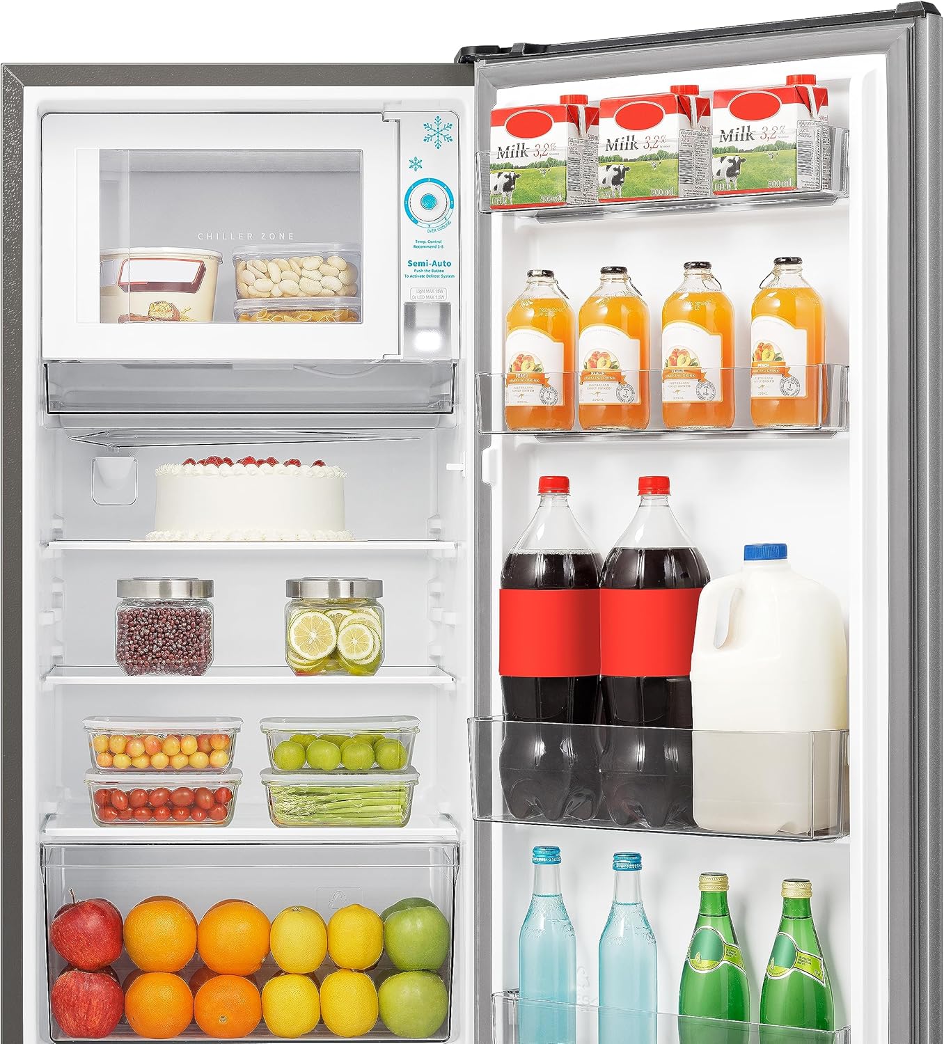 Hisense MUR52151SE Frigorifero Monoporta 150 Litri, 40 Decibel, Senza installazione, Silver Classe E 150 litri Silver - Immagine 3