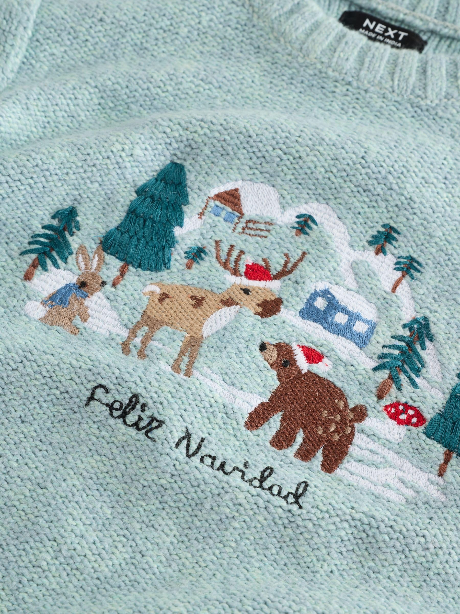 NEXT Jungen Weihnachtlicher Strickpullover 62-122