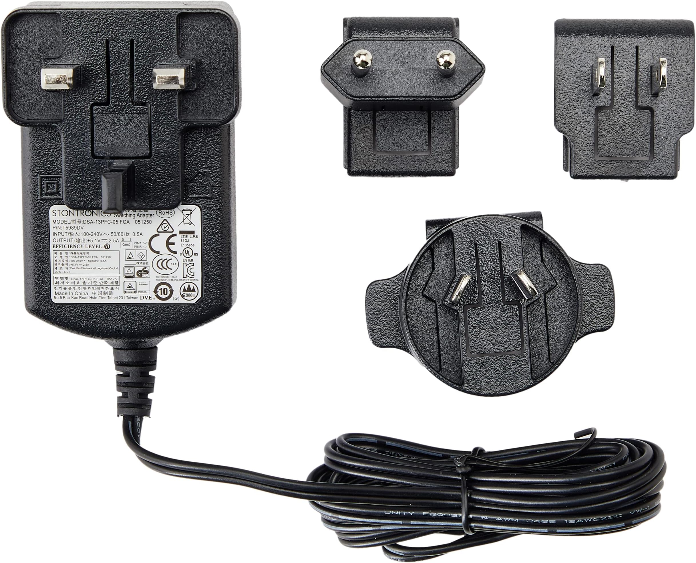 Raspberry Pi T6090DV Official 2.5 A 5.1 V Power Supply for Model B - Black