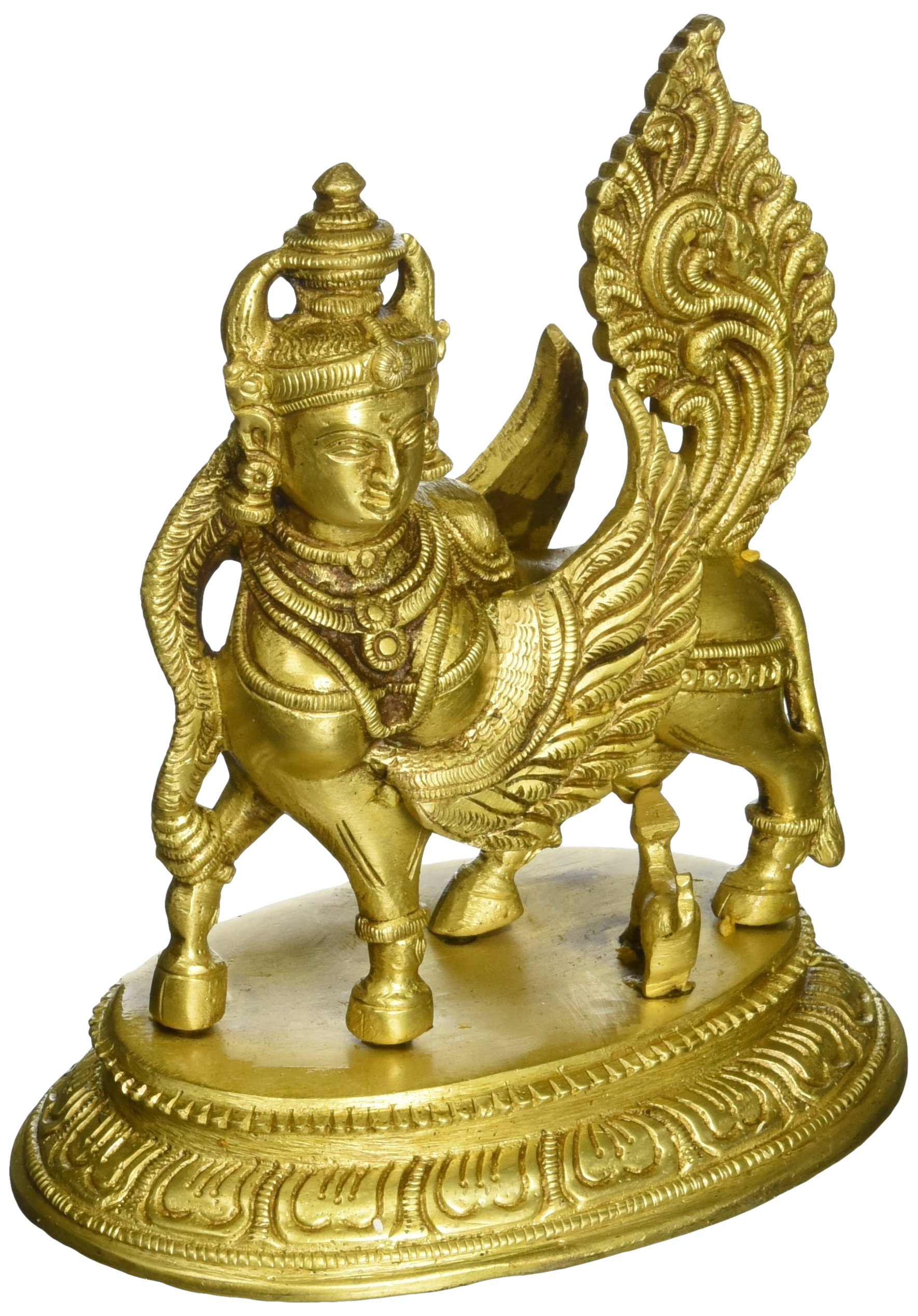 Royal Kurta Devyom Brass Kamadhenu Cow Statue