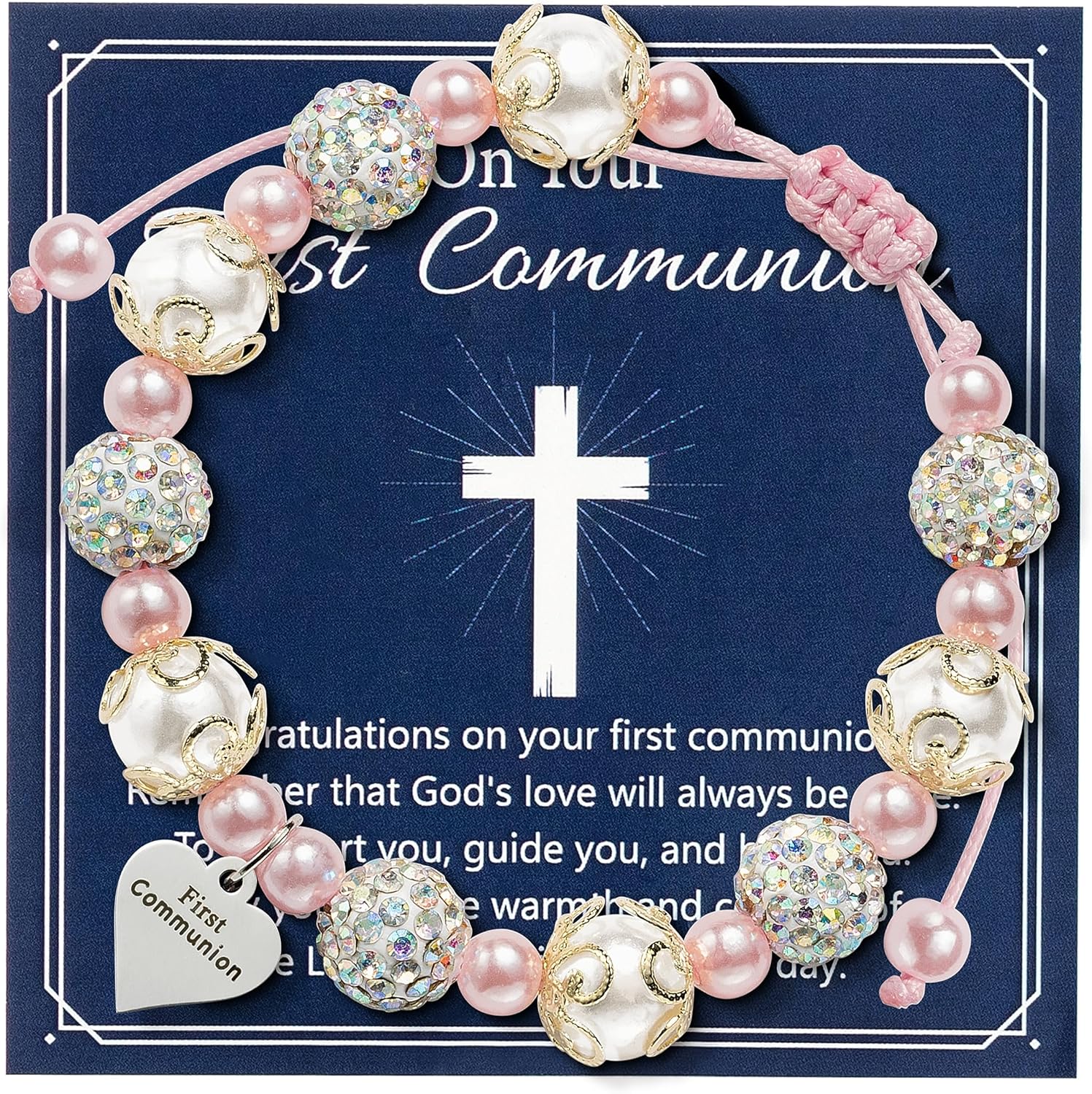 WATINC Bracelet Gifts for Girls, Adjustable Jewelry with Silver Charm Card Envelop