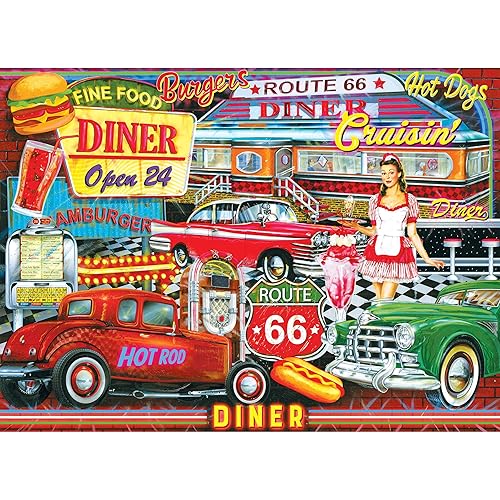 RoseArt - Kodak Premium - 50's Diner - 1000 Piece