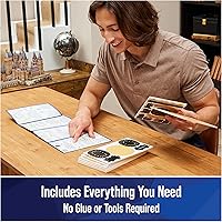 Vista 3 de 4D Build, Kit de modelo 3D de Hermione Granger de Harry Potter, coleccionables de Harry Potter y decoración de escritorio, rompecabezas