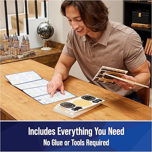 Miniatura 3 de 4D Build, Kit de modelo 3D de Hermione Granger de Harry Potter, coleccionables de Harry Potter y decoración de escritorio, rompecabezas para