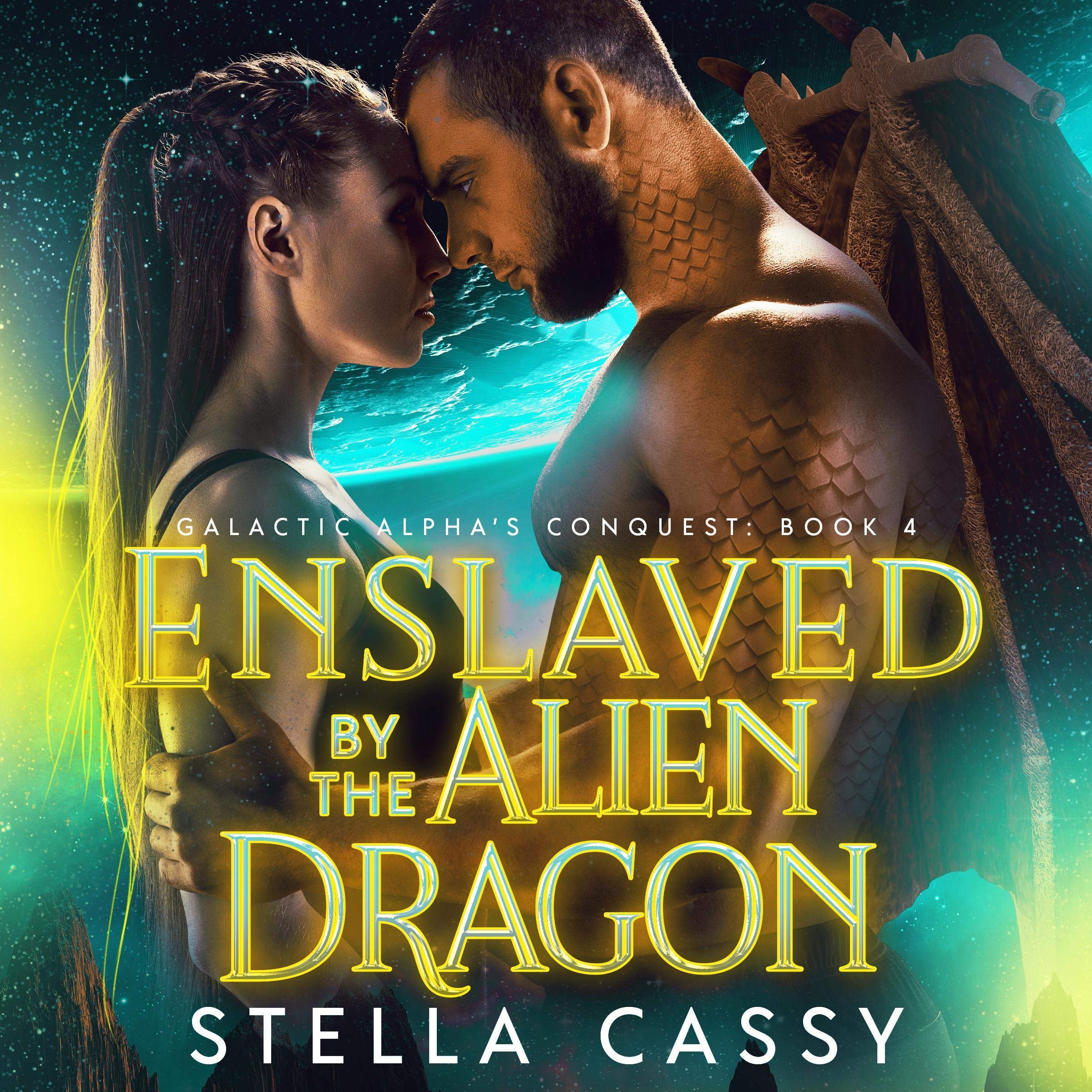 Cover art for Enslaved by the Alien Dragon: A SciFi Alien Romance