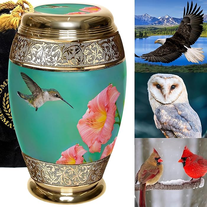 Buy Hummingbird Urn Cremation Urns for Human Ashes Adult for Funeral