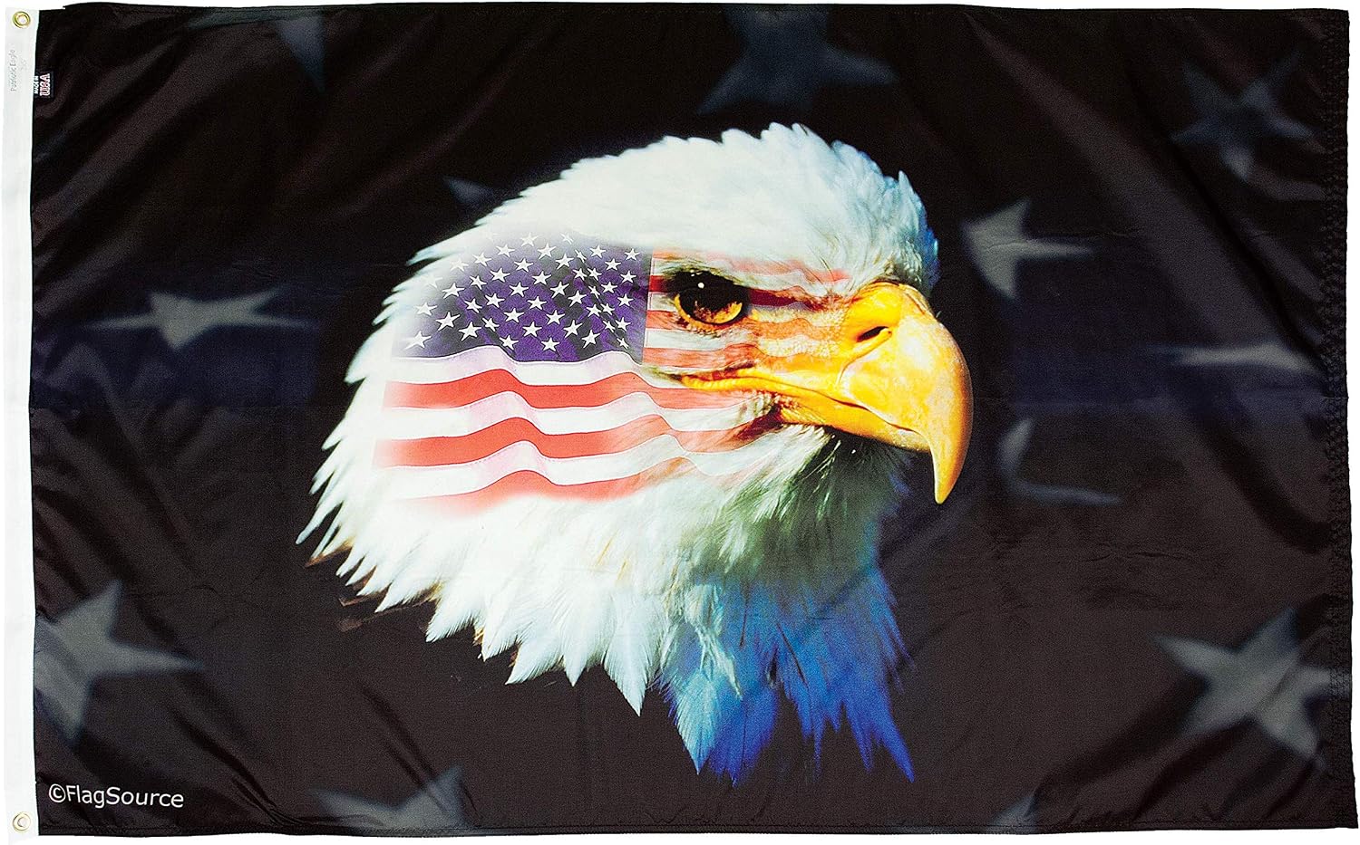 FlagSource Patriotic Eagle Nylon Decorative Flag, Made in The USA, 2x3'