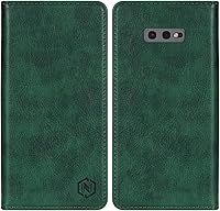 Vista 13 de Funda tipo cartera para Samsung Galaxy S10 con bloqueo RFID, soporte de ranura para tarjetas, funda protectora de cuero para Samsung Galaxy S10