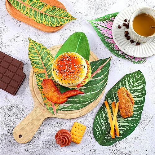 Miniatura 4 de 100 hojas de papel pergamino tropical de 8.7 pulgadas, hojas decorativas de pergamino de queso de doble cara, papel de tablero de charcutería para