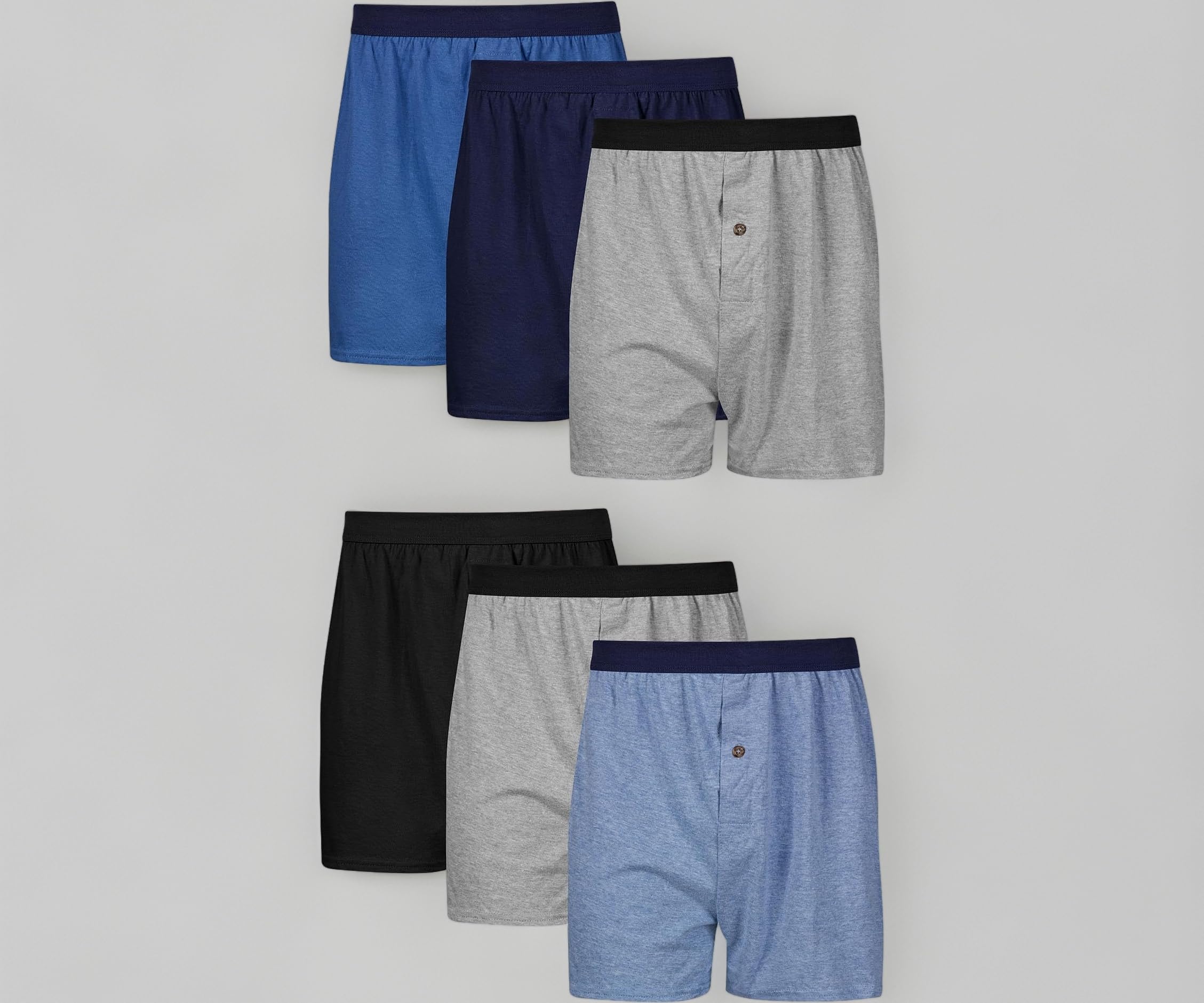 Men's 5-Pack Red Label FreshIQ ComfortSoft Boxer with ComfortFlex Waistbands