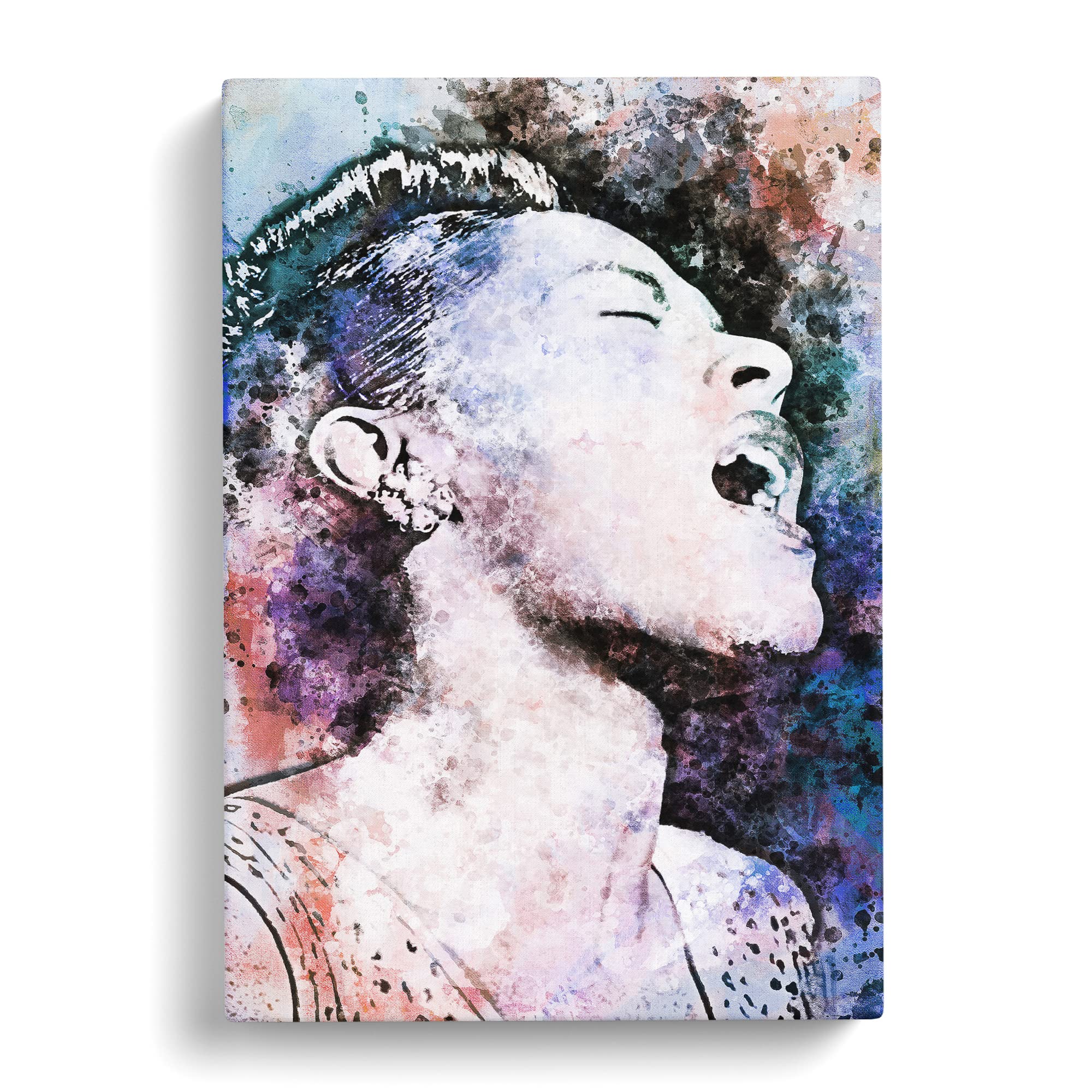Billie Holiday In Canvas Print, Mixed, 25L x 50W cm - Image 2