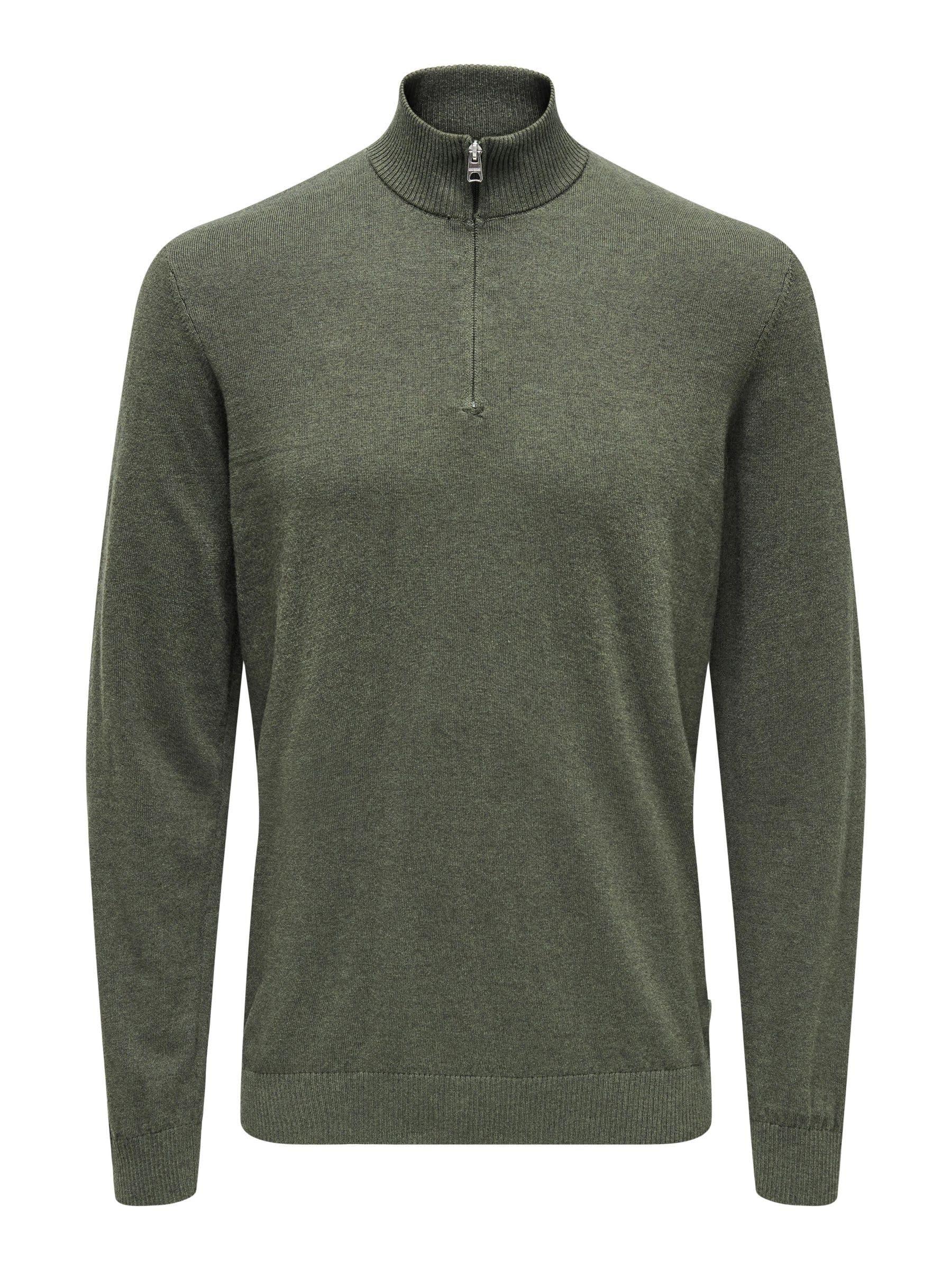ONLY & SONS ONSLOUI Male Knitted Jumper, Castor Gray, XL